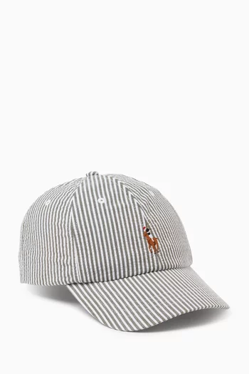 Seersucker Classic Cap in Cotton Blend