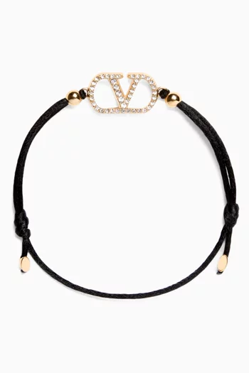 Valentino Garavani VLogo Signature Bracelet in Cotton