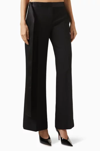 Gigi Tailored Pants in Wool Gabardine