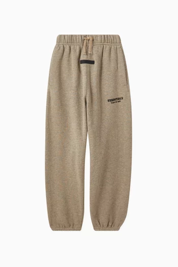 Relaxed Logo Sweatpants in Fleece