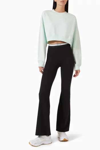 Namedrop Cropped Sweater in Cotton
