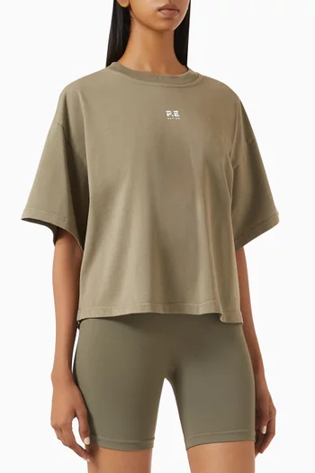 Superfine Logo T-shirt in Washed Cotton