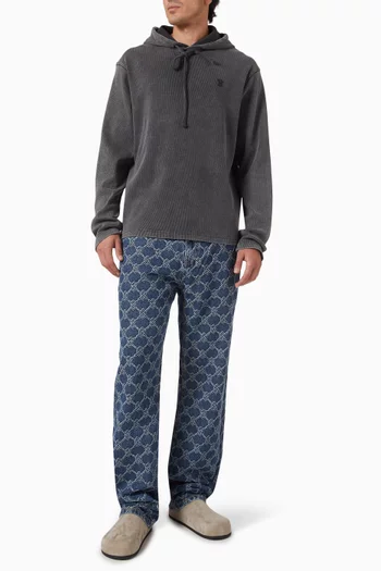 Zawadi Rib Hoodie in Cotton