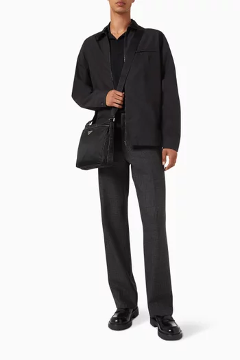 Zip Shirt in Technical Cotton