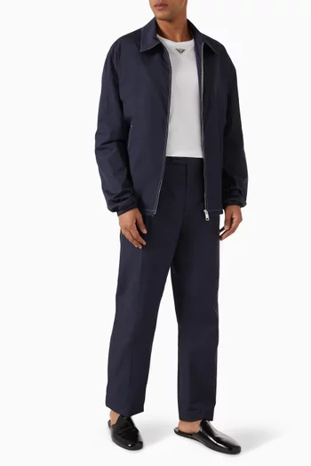Contrast-stitch Jacket in Cotton