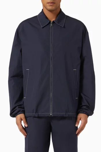 Contrast-stitch Jacket in Cotton