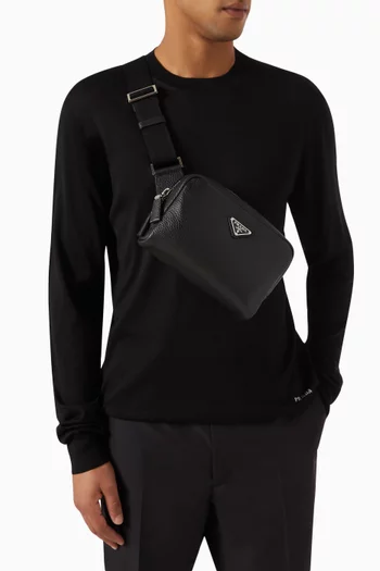 Mini Shoulder Bag in Leather