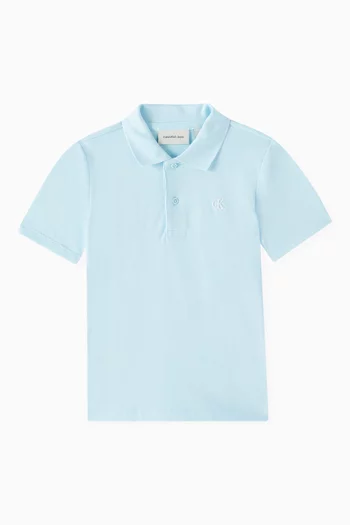 Logo Polo T-Shirt in Cotton