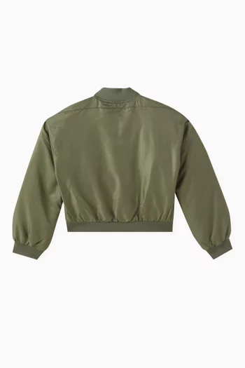 Bomber Jacket in Satin