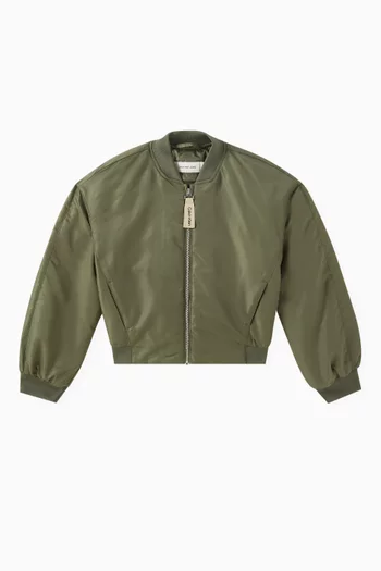 Bomber Jacket in Satin