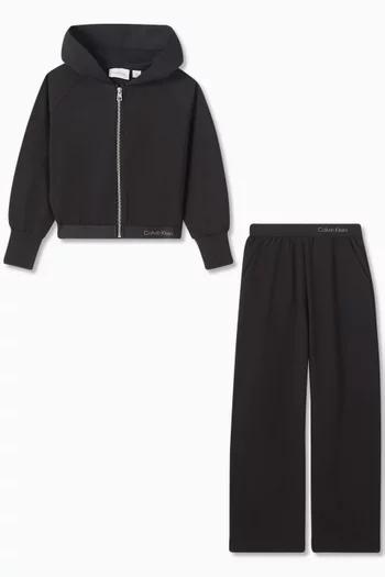 Logo Tracksuit Set in Viscose-blend