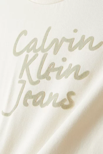 Handwriting Logo T-shirt in Cotton