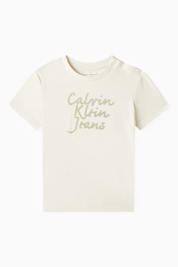 Handwriting Logo T-shirt in Cotton
