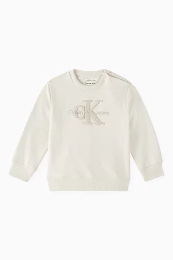 Logo Sweater in Cotton