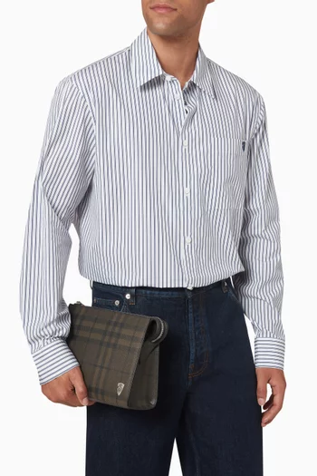 B Shield Pouch in Coated-canvas