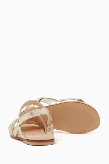 Logo Buckle Sandals