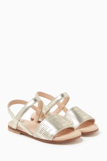 Logo Buckle Sandals