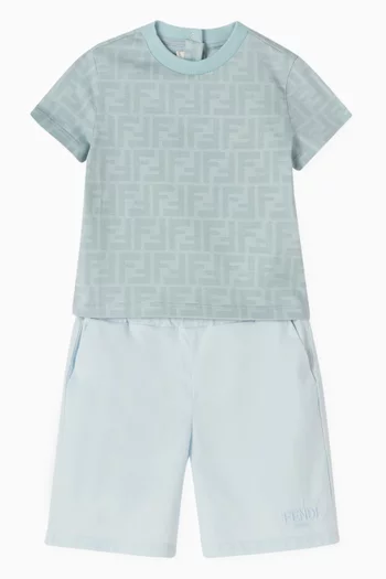 Relaxed Shorts in Cotton Poplin