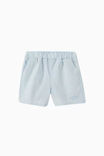 Relaxed Shorts in Cotton Poplin