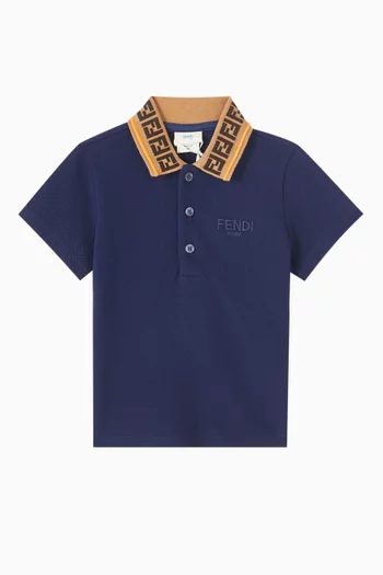 FF Polo Shirt in Cotton Pique