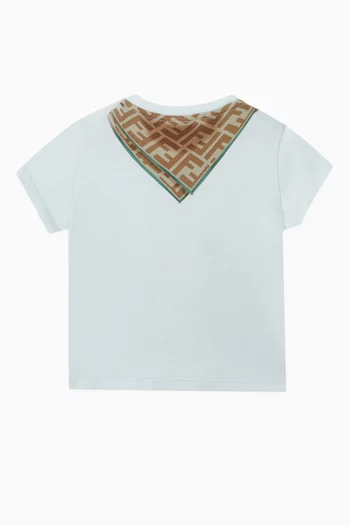 Monogram Tie T-shirt in Cotton