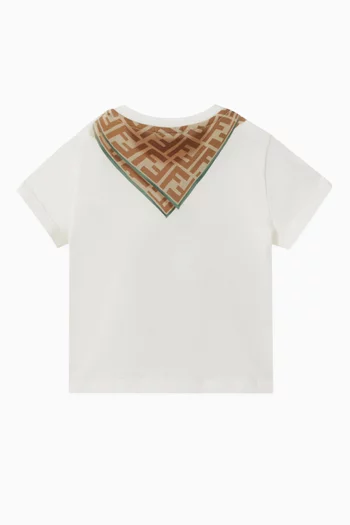 Monogram Tie T-shirt in Cotton