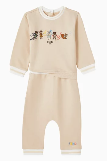 Logo-embroidered Sweatshirt in Cotton-fleece