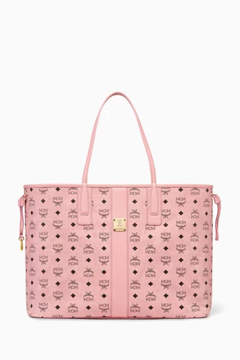 Large visetos coated canvas tote clearance