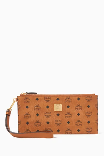 Large Aren Card Case in Visetos Canvas