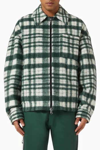 Check Overshirt in Wool