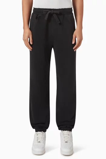 Distressed Sweatpants in Cotton-fleece
