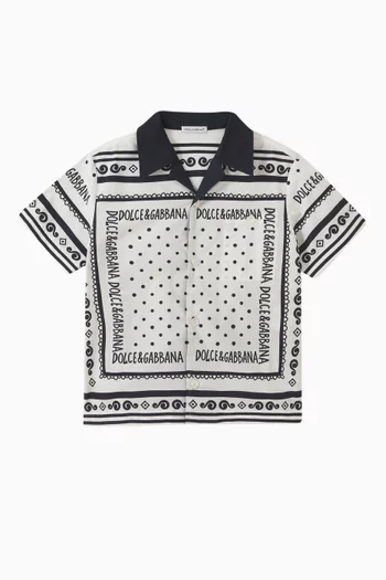 Bandana-print Shirt in Cotton-poplin