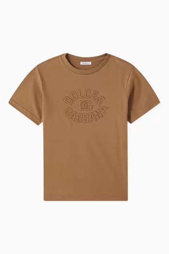 Embossed-logo T-shirt