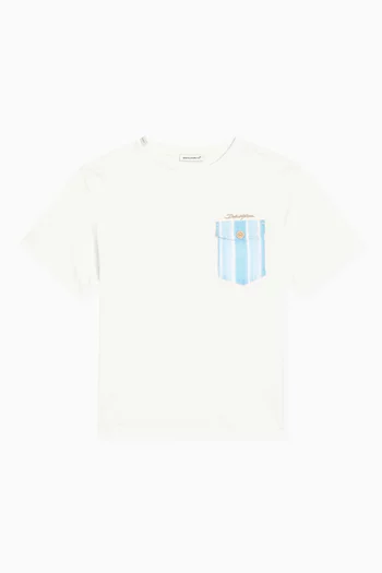 Striped Pocket T-shirt in Cotton