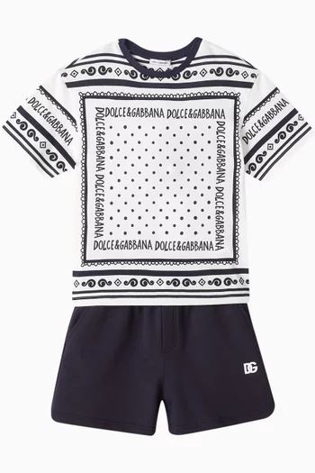 Graphic Logo T-shirt in Cotton
