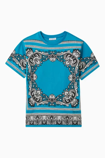 Graphic-print T-shirt in Cotton