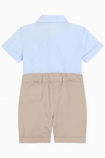 Jacquard Romper Suit