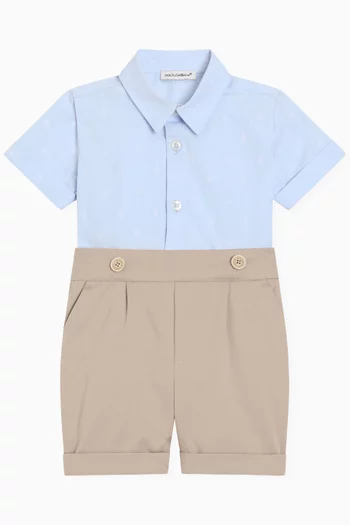 Jacquard Romper Suit