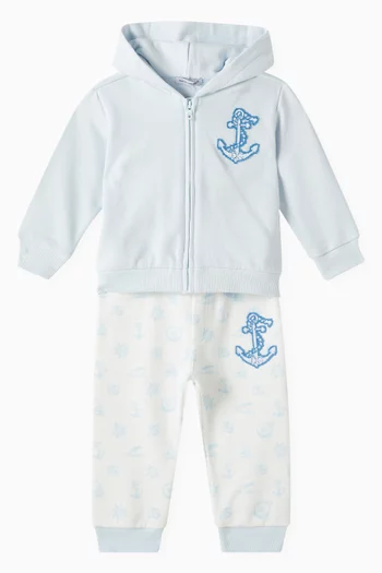 Anchor Hoodie in Cotton Jersey
