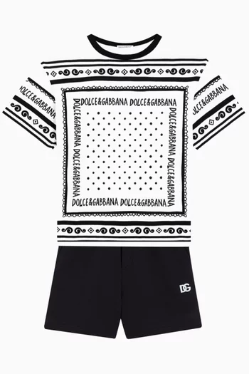 Bandana Print T-shirt in Cotton