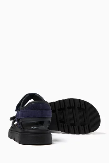 Logo Velcro Strap Sandals