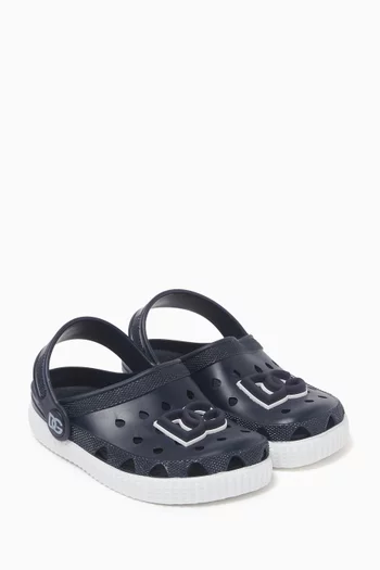 DG-applique Clogs in Rubber