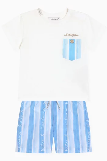 Logo-print Swim Shorts in Nylon