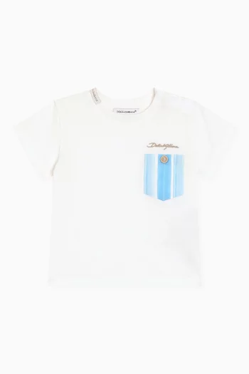 Striped Pocket T-shirt in Cotton