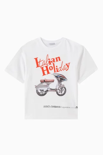 Logo Graphic-print T-shirt in Cotton