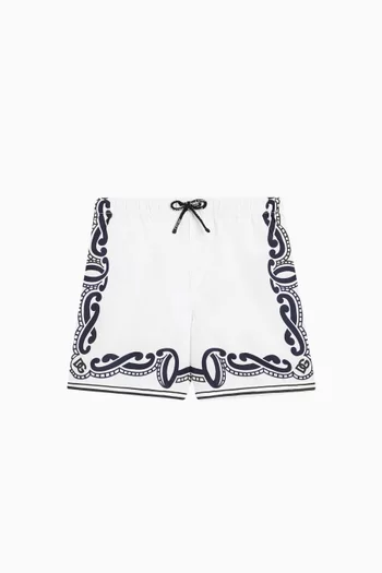 Logo-print Swim Shorts in Technical Fabric
