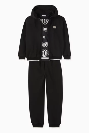 DG Striped Sweatpants in Cotton-jersey