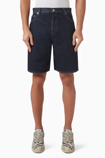 Regular-fit Shorts in Italian Cotton-denim