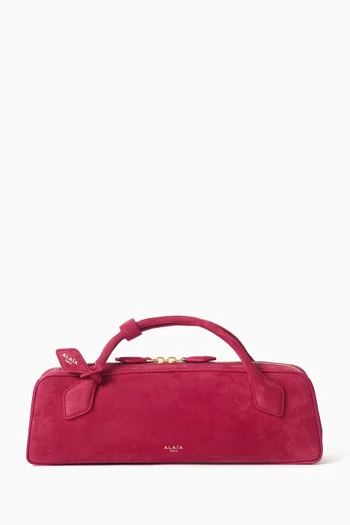 Le Teckel Clutch Bag in Suede