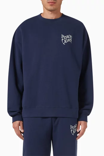 Warped Crewneck Sweatshirt in Jersey